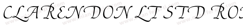 CLARENDON LT STD ROMAN字体转换